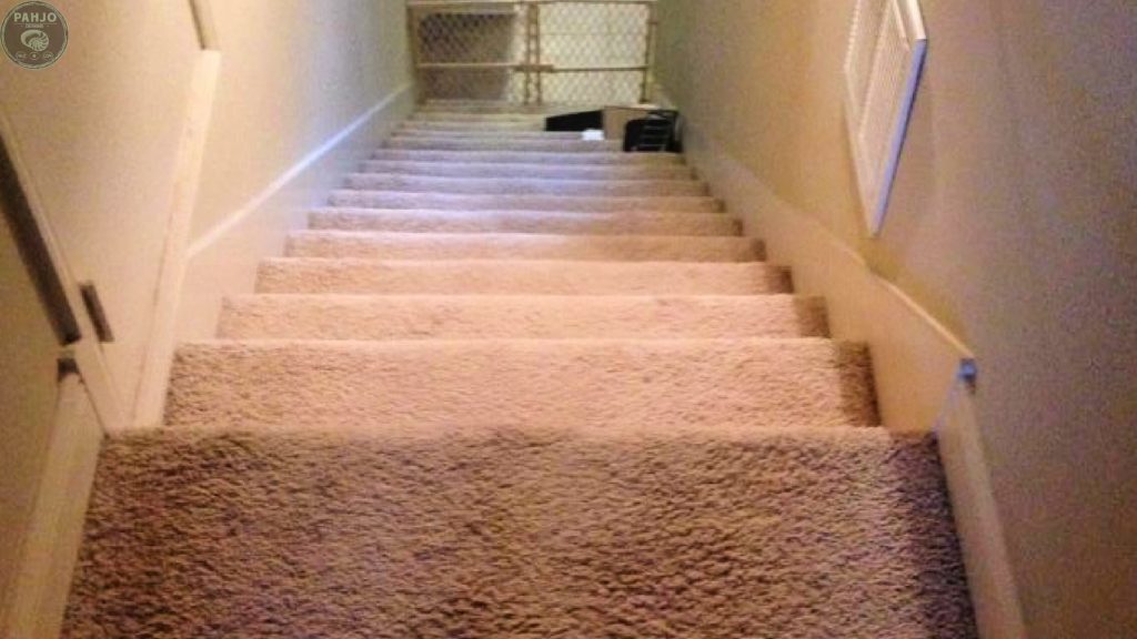 carpet stairs before remodel