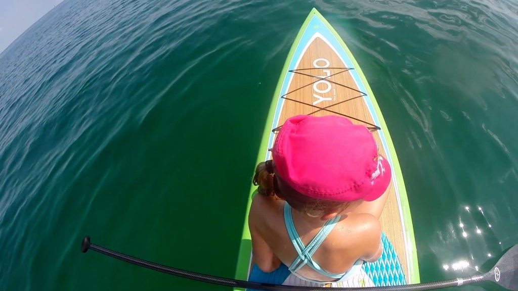 Paddle Boarding in Destin Florida - Mattie on Front
