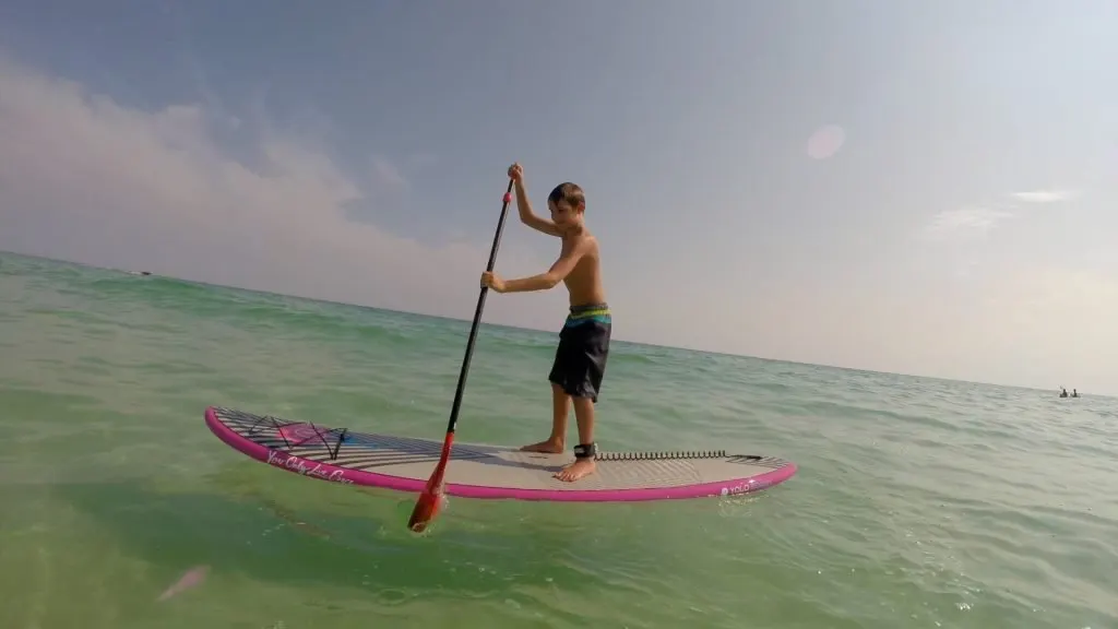 Paddle Boarding in Destin Florida - Shane's First Time Paddle Boarding