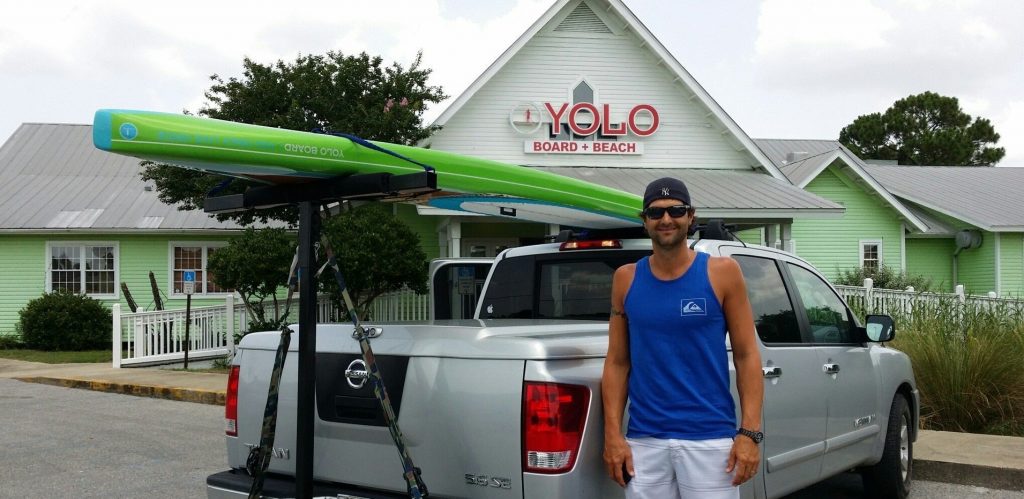 Paddle Boarding in Destin Florida - Yolo Racing Board