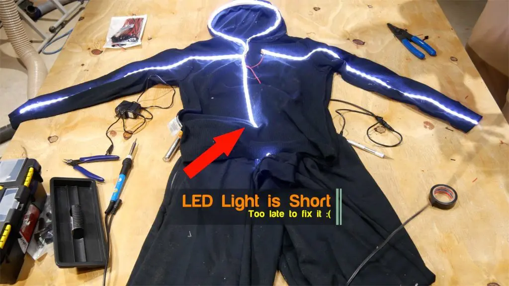 DIY LED Light Costume Measurement