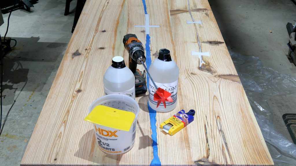 how to make a rustic table with epoxy resin - epoxy tools