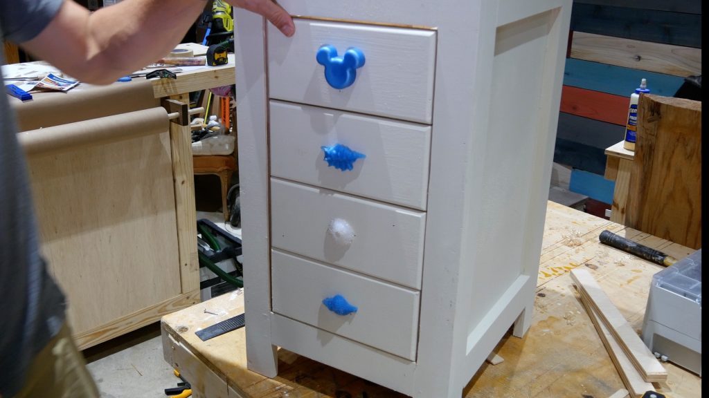 DIY Base Cabinet with Drawers_drawer face installation complete