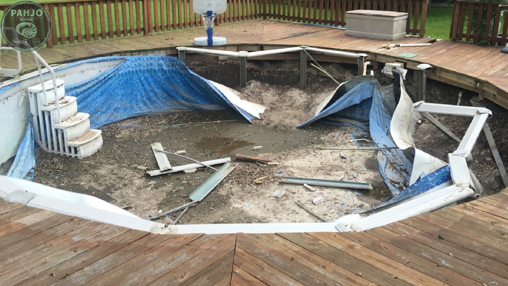 above ground pool collapse