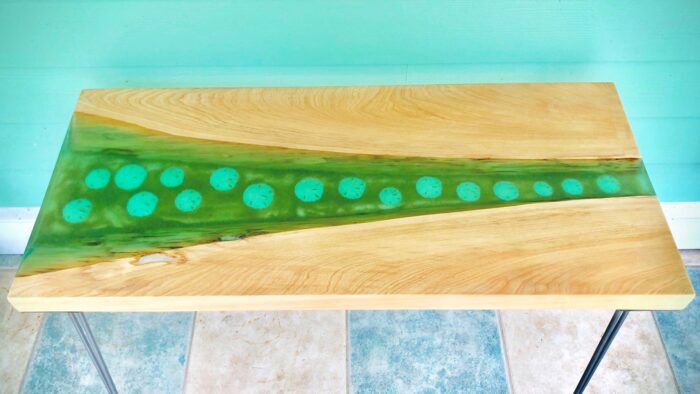 Live Edge Epoxy Resin Table For Sale