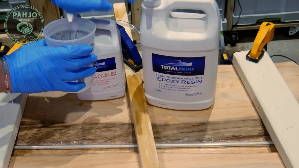 Total Boat Epoxy Resin Mixing