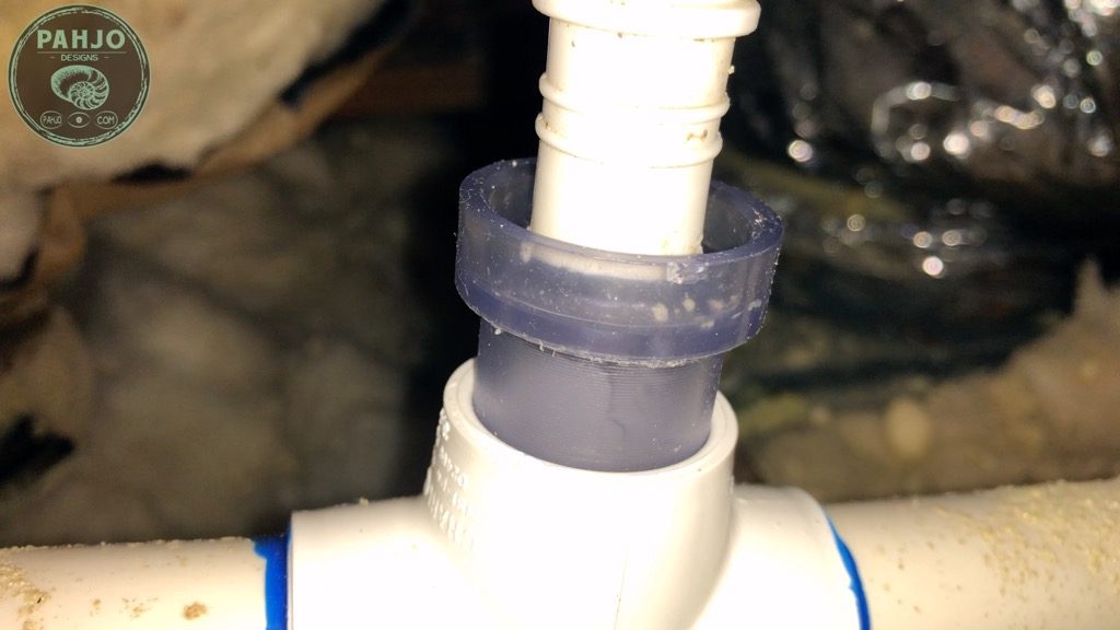 DIY Mini Split Install Drain Hose PVC to Flex Tube fitting