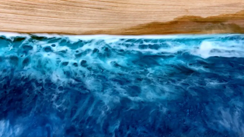 Wood Resin Beach Art Ocean Waves