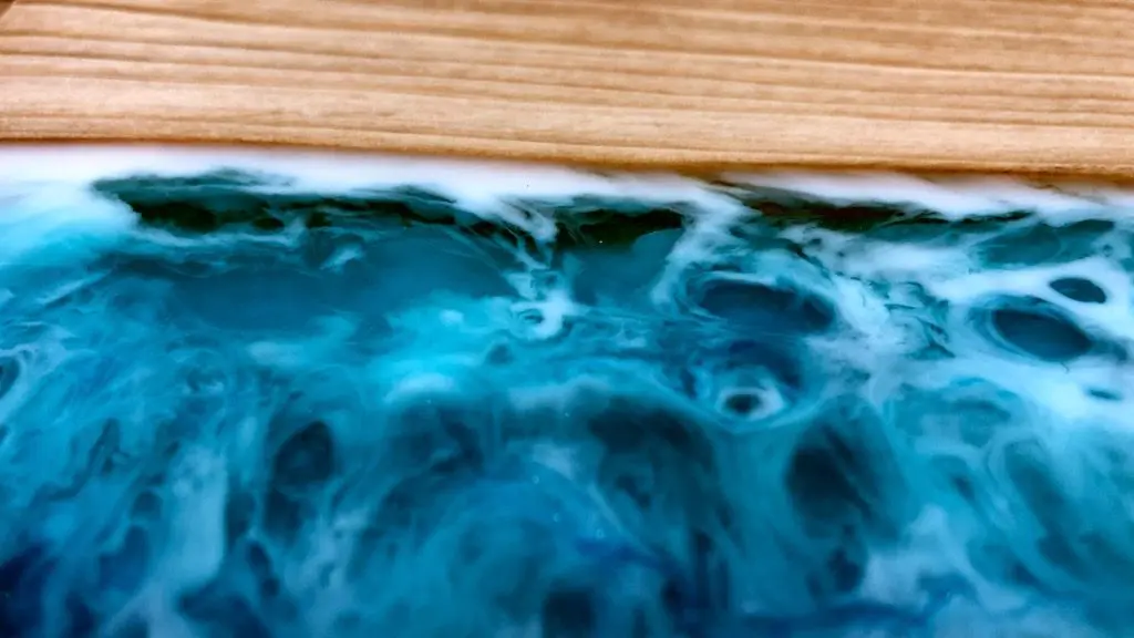 Wood Resin Beach Art Ocean Waves