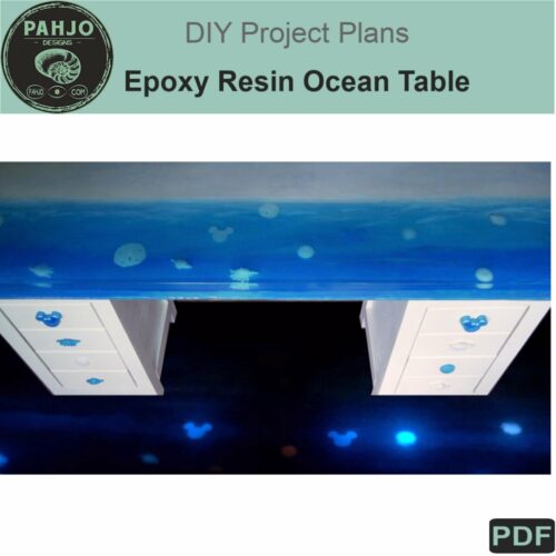 epoxy resin ocean table diy plans