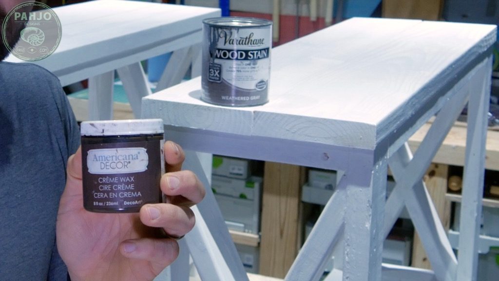 how to distress painted wood furniture with dark creme wax