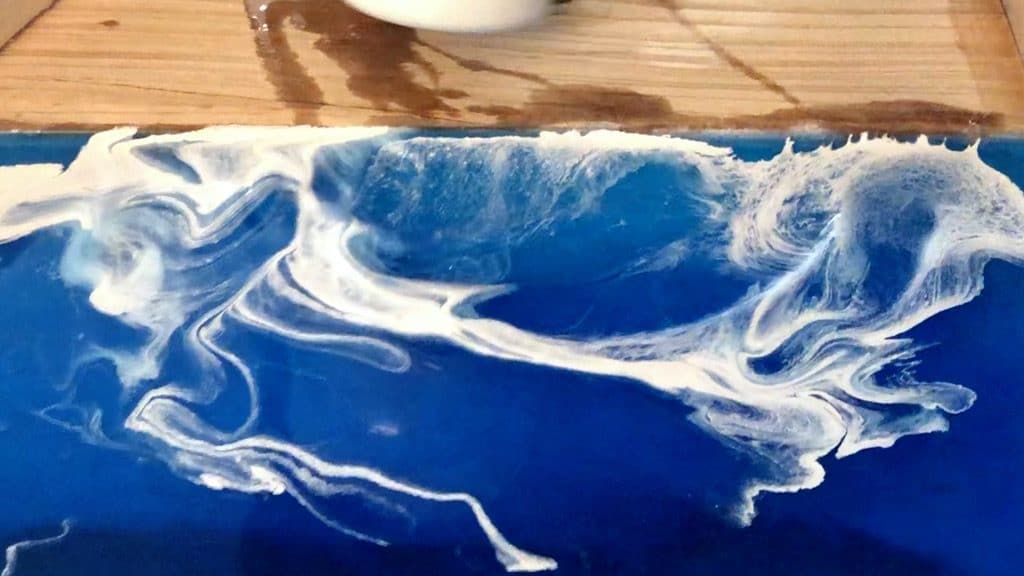 create resin ocean waves