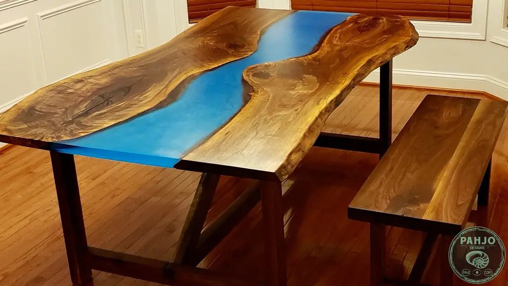 walnut slab dining table