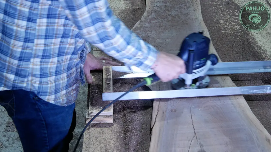 flattening large wood slabs