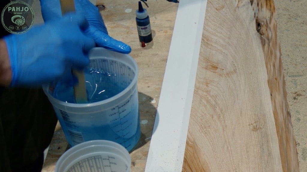 transparent blue epoxy dye