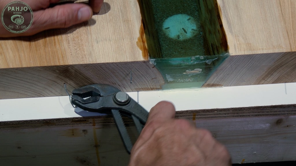 remove epoxy ocean table mould